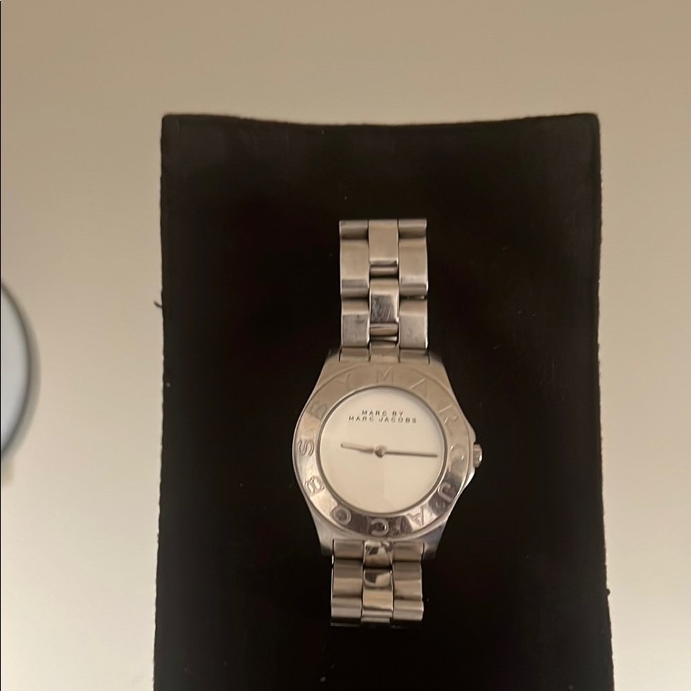 Marc Jacobs Metallic Silver Bracelet Watch